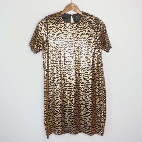leopard print holiday dress